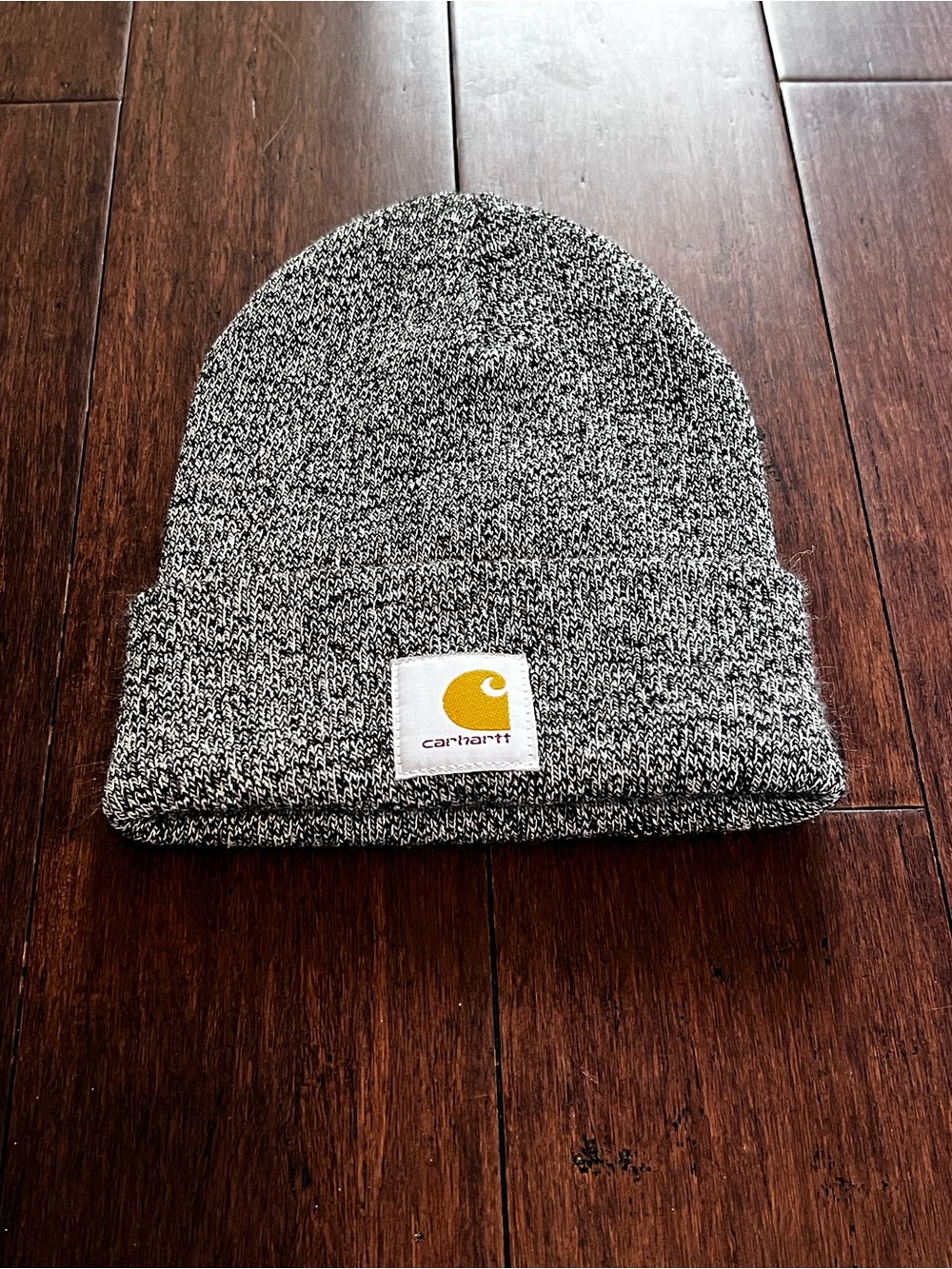 Carhartt Marled Gray Cuffed Knit Beanie